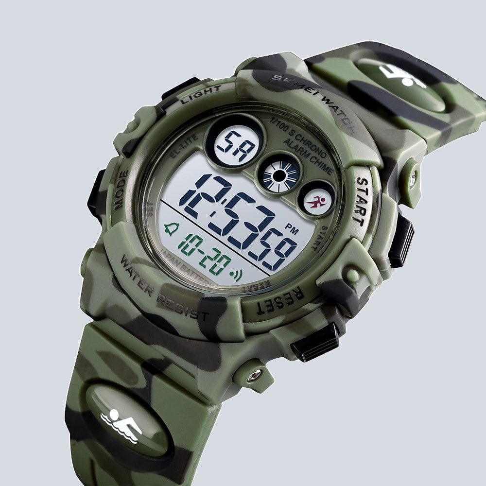 Kids SKMEI 7451 Camouflage LED Energetic Sports Watch