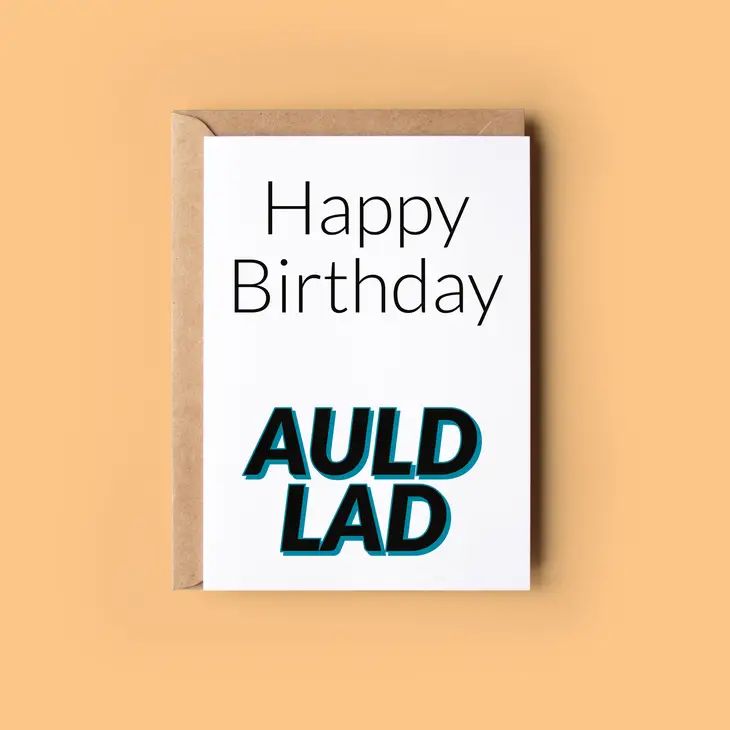 Quirky & Wonky Cards - Auld Lad