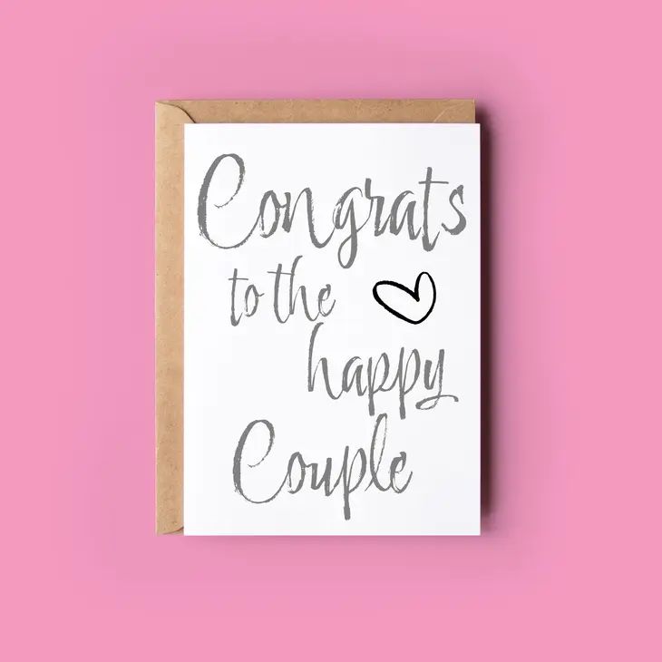 Quirky & Wonky Cards - Congrats To the Happy Couple