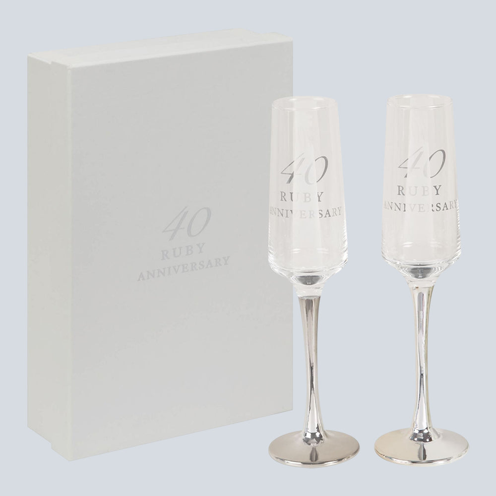 Amore Straight Flutes Set of 2 - 40th Anniversary