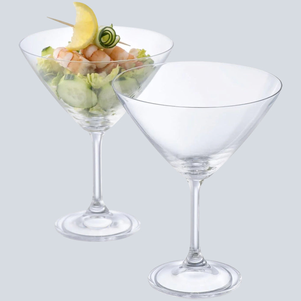 Galway Crystal - Elegance Martini-Cocktail Glass Pair