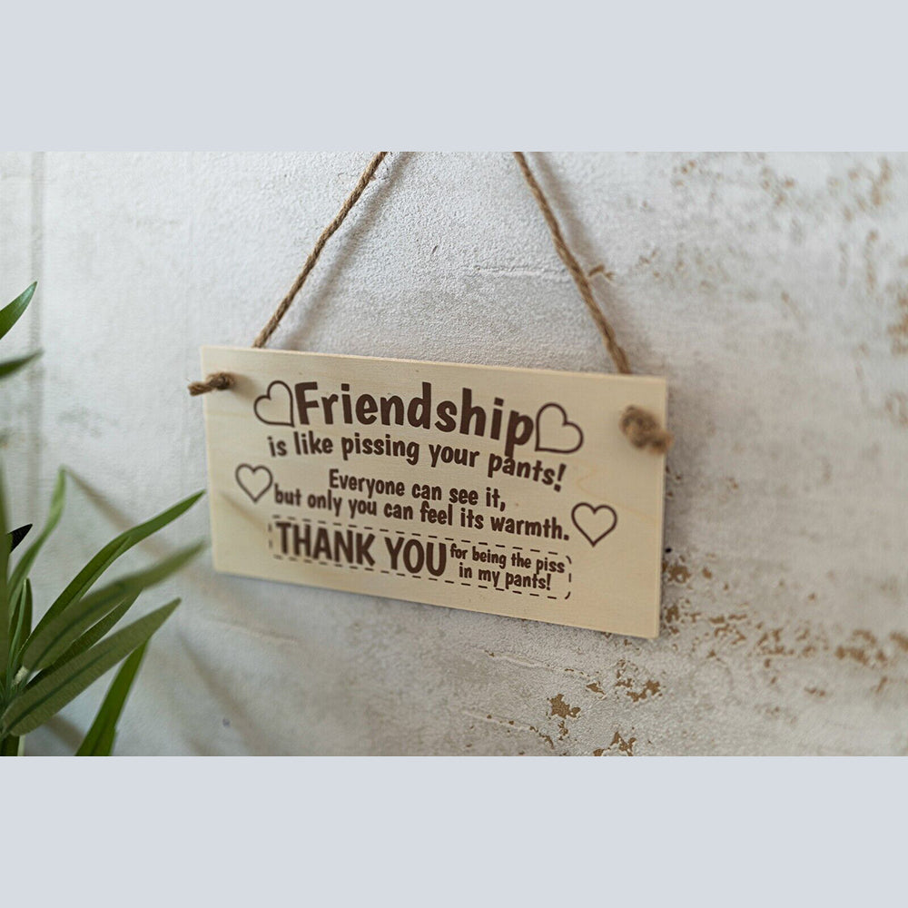 Wooden Friendship Best Friend Plaque