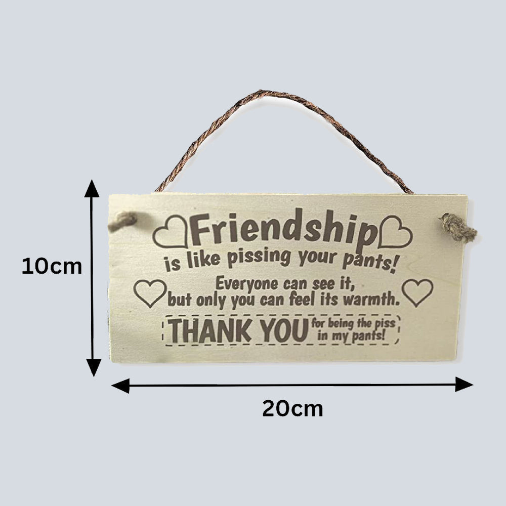 Wooden Friendship Best Friend Plaque