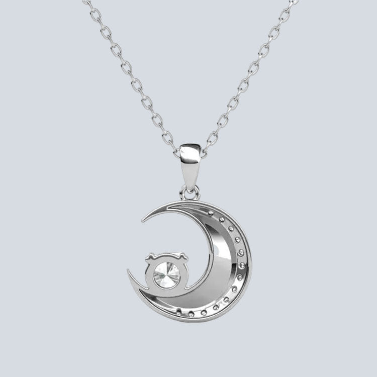 Women's Campbell & Rodgers Moissanite Diamond La Lune Pendant